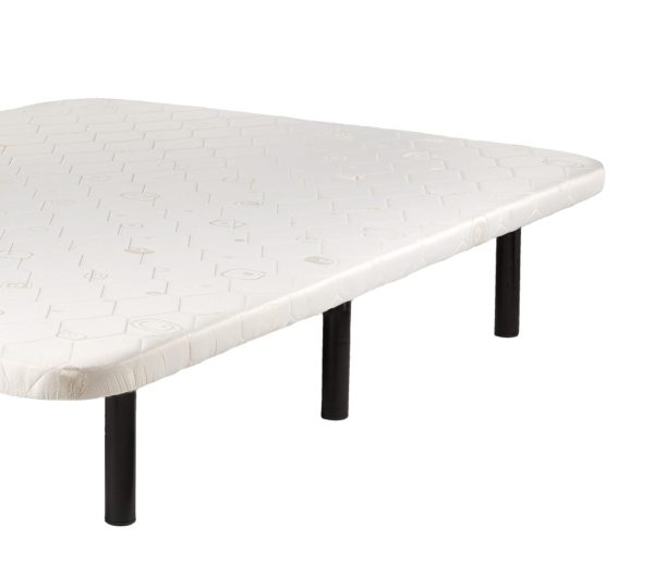 Base tapizada ignífuga con 6 patas