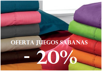 Oferta Juegos sabanas color 50% 50% 