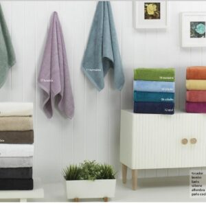 Toalla color 100% alg rizo americano 450 gr.